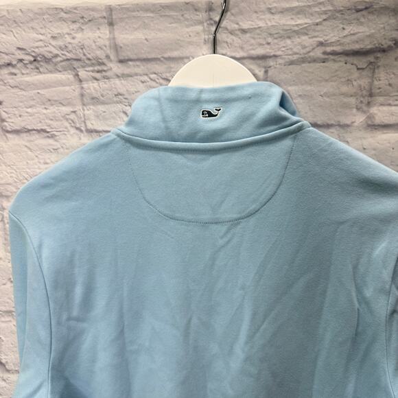 New Vineyard Vines Boys 1/2 Zip Cotton Pullover Size XL Jake Blue Whale Logo - Picture 5 of 6